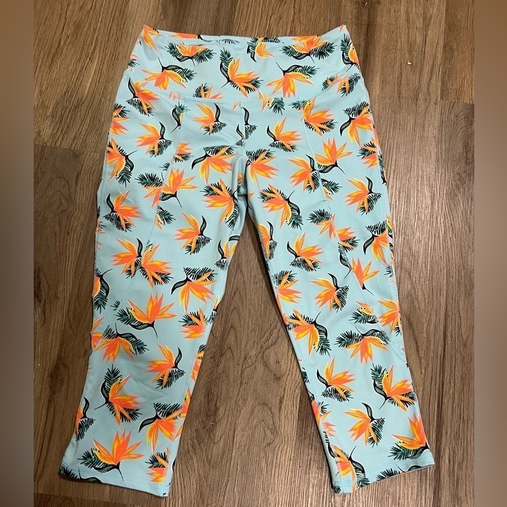 Zelos Floral Crop Leggings